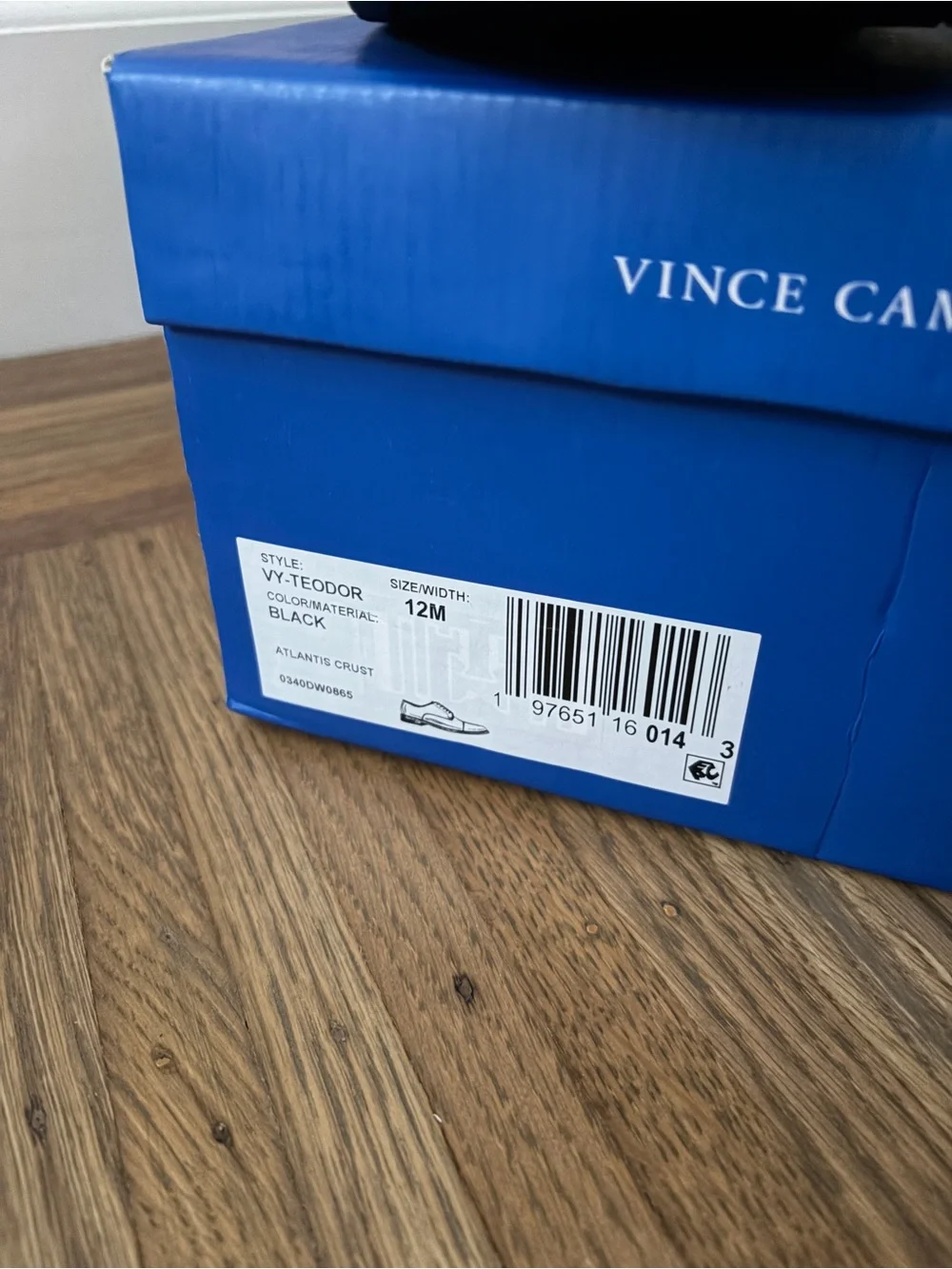 Vince Camuto Teodor Oxford Black Shoes